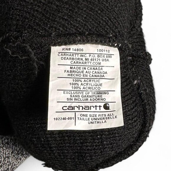 Carhartt Lookout Beanie in Black - Picture 2 of 3